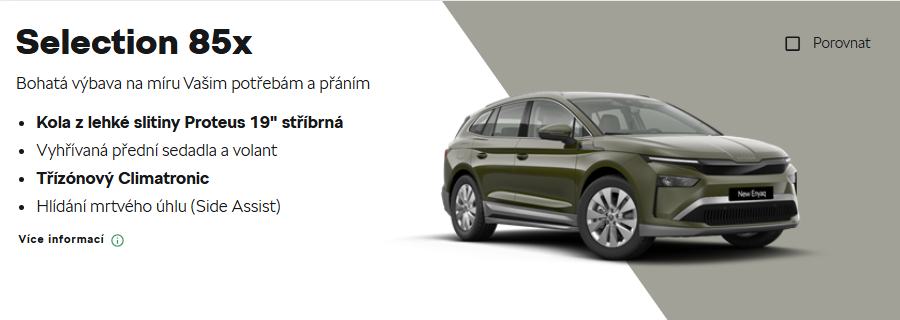 Výbava Selection 85x