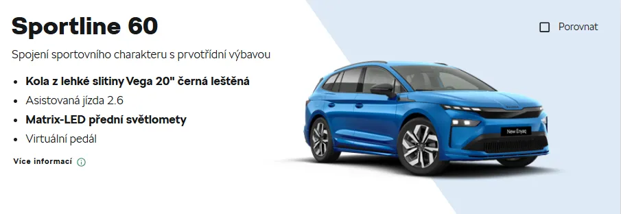 Výbava Sportline 60