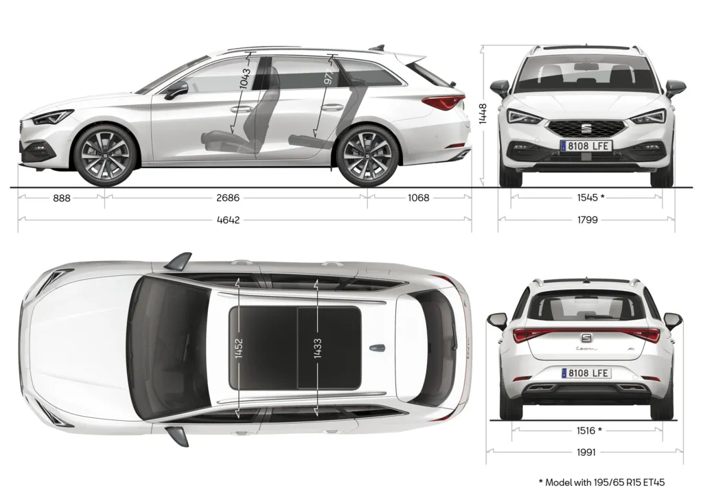 SEAT Leon Sportstourer rozměry