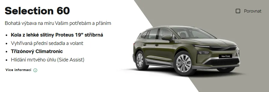 Výbava Selection 60
