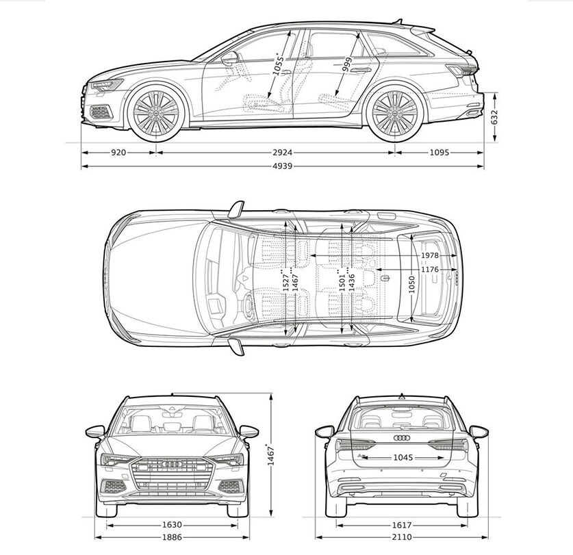 Audi-A6-Avant-rozmery